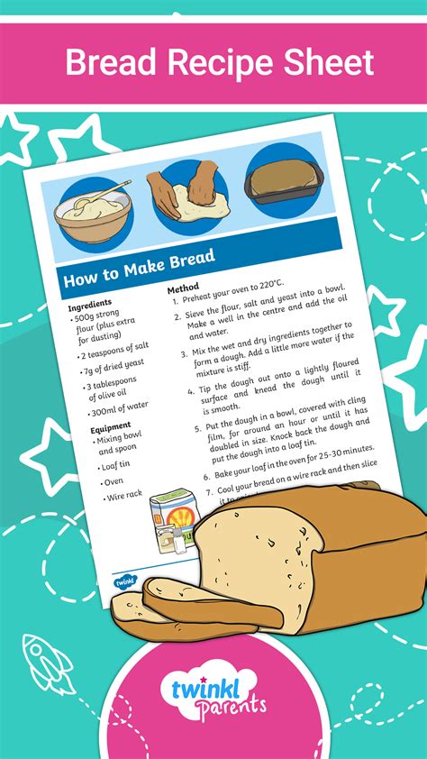 Bread Recipe Sheet | Bread making recipes, Easy bread recipes, Baking ...