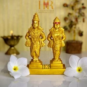hr enterprises (VR 51 Gold) Vitthal Rukmini Statue,Vitthal Rukmani ...