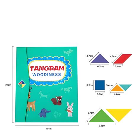 Magnetic Wooden Tangram Puzzle: Educational toy – Giftoo