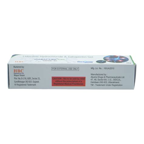 Gabacure Gel 30g Price, Uses, Side Effects, Composition - Apollo Pharmacy