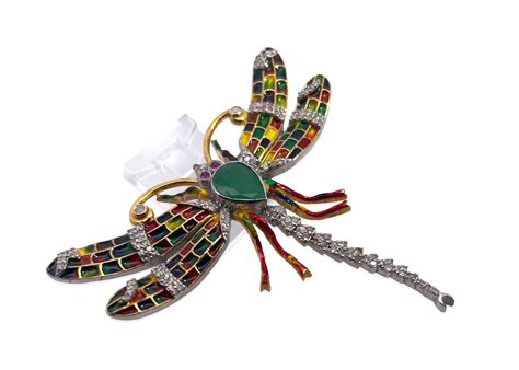 Enamel Dragonfly Diamond Pendant – Cris Notti Jewels – crisnottijewels