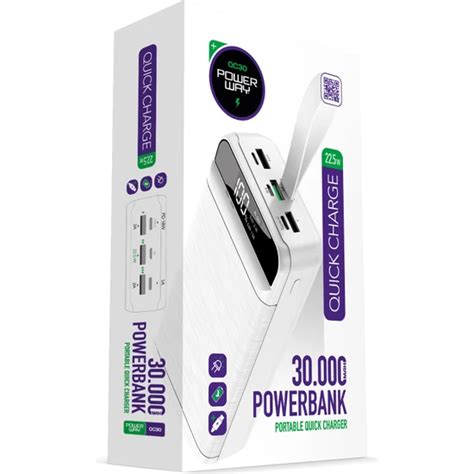 Powerway QC30 Powerbank 30.000 mah
