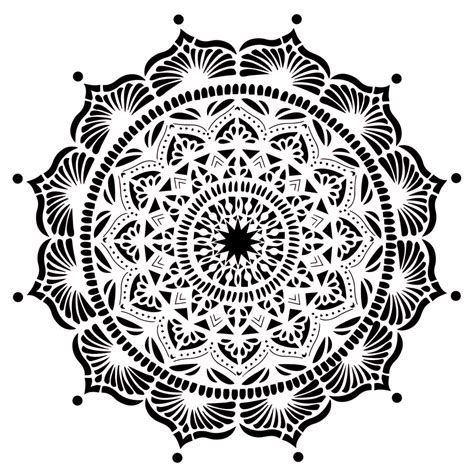 Secret Symmetry Design Stencil for Wall Painting (KDMD1479) – Kayra E ...