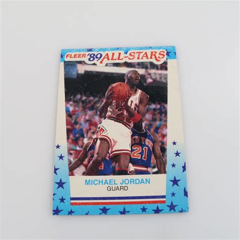 1989 Fleer Michael Jordan All Stars Card | Property Room