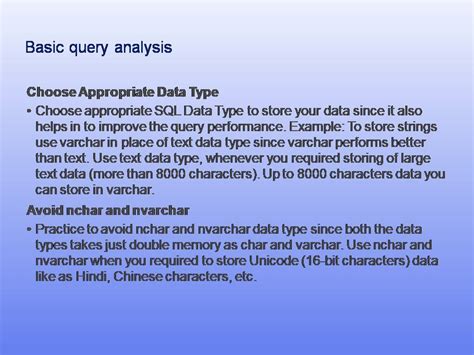 Image result for SQL Performance Tuning Tips