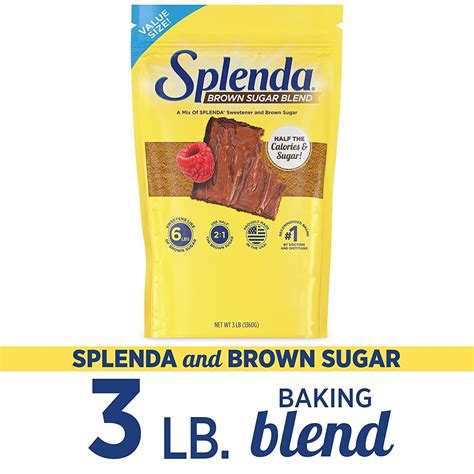 SPLENDA Brown Sugar Blend 48oz Resealable Bag - Low Calorie Sweetener ...