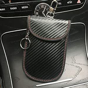 Ketsicart Case RFID Car Key Cover Bag Signal Anti-Theft Carbon Fiber ...