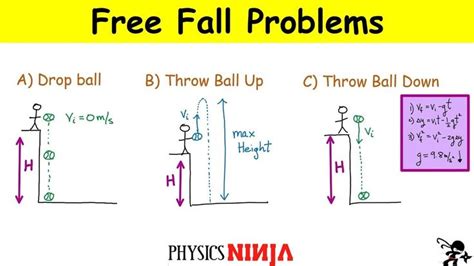 Image result for Free Fall Practice Problems
