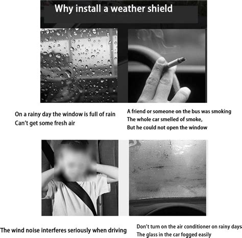 YACHN Wind Deflectors for KIA cerato 2007 Vent Shades Deflector Guard ...