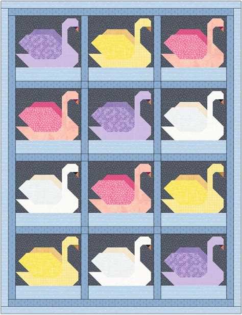 Image result for Swan Quilt Pattern