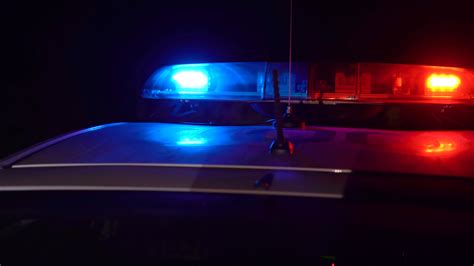 Police Lights Flashing