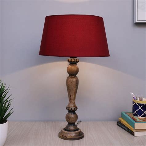 Buy HOMESAKE Wooden Table Lamp from Homesake at just INR 2900.0