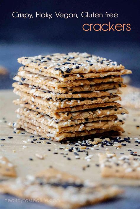 Gluten Free Sourdough Crackers With Seeds (Vegan) | Healthy Taste Of Life