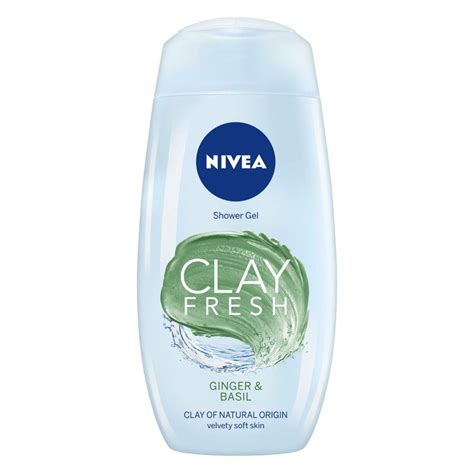 Buy NIVEA Body Wash 250 ml | Clay Fresh Ginger & Basil Shower Gel ...