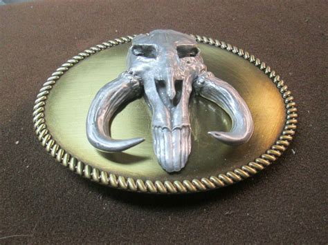 the mandalorian mythosaur skull star wars biker belt buckle | #3905613609