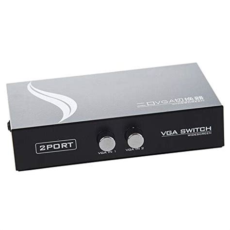 Generic 2 Port VGA Svga Monitor Sharing 2 to 1 Selector Switch Box for ...