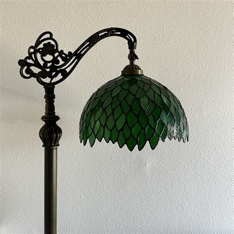Antique Tiffany Floor Lamp Green