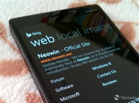 Mobile Search Engine Bing 的图像结果