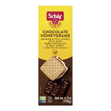 Schar Gluten Free Chocolate Honeygrams Crackers With Rich Dark ...