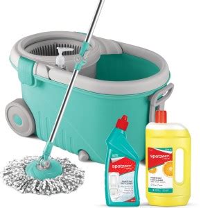 Spotzero by Milton Elegant Mop with Cleaner Set - (Disinfectant Toilet ...
