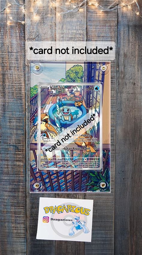 Pokemon Squirtle Stellar Crown IR AR 148/142 Card Custom Display Case Slab - Etsy