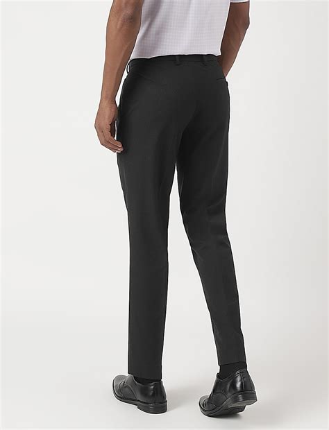 Buy Slim-Fit Bi-Stretch Textured Trousers at Marks & Spencer