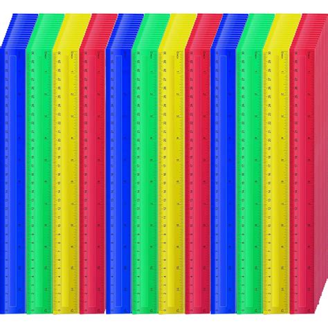 Dcocdeely 240 Pcs 12 Inch Plastic Rulers Bulk Kid Ruler for India | Ubuy
