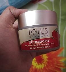 Buy Lotus Herbals SPF 25 Nutramoist Skin Renewal Daily Moisturising ...
