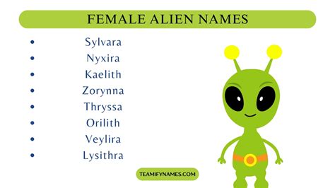 Female Alien Names