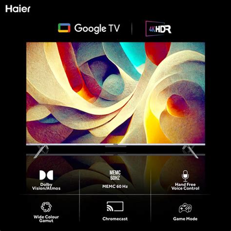 Haier 127 cm (50 inch) Ultra HD (4K) LED Smart Google TV with DOLBY ...