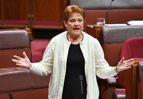 Pauline Hanson spinge per il No al referendum per la Voce — Il Globo