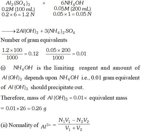 Numericals on Mole Concept Class 11 with Answers
