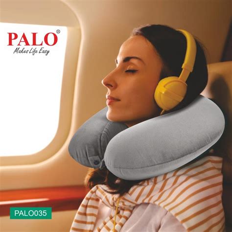 PALO035 PALO Premium Memory Foam Travel Neck Pillow, Grey Products ...