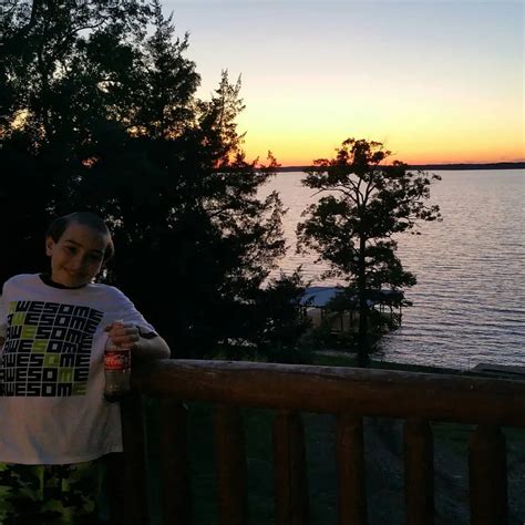 Toledo Bend Sunset and a George Jefferson haircut. :)