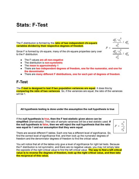 Image result for F Test in Statistics Example