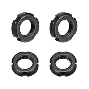 uxcell M18x1.5mm Retaining Four-Slot Slotted Round Nuts, 4 Pcs : Amazon ...