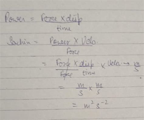 A new physical quantity SACHIN is introduced where, SACHIN=power× ...