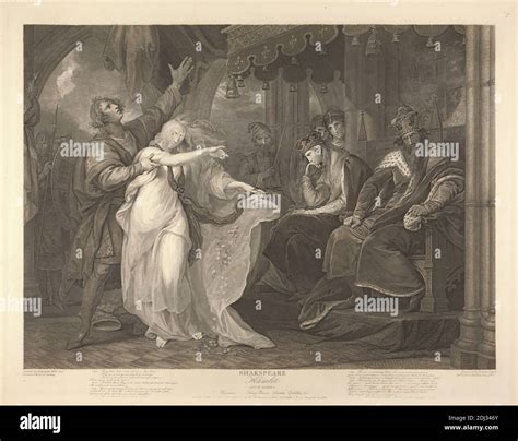 Hamlet: Act IV, Scene V, Elsinore -- King, Queen, Laertes, Ophelia, etc ...