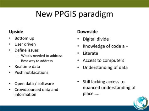 PPGIS: From desktop to the GeoWeb | PPSX