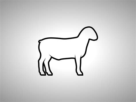 sheep Outline vector silhouette 21623110 Vector Art at Vecteezy