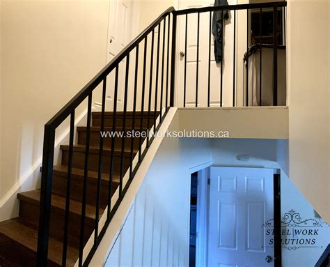 Indoor Stair Railings Made With Wrought Iron in Oakville, ON - Steel ...