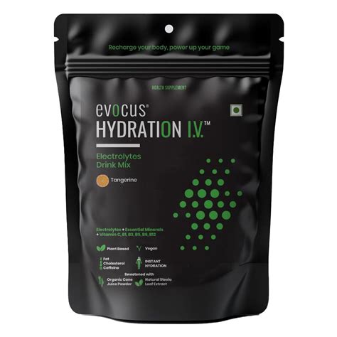 Buy Evocus Hydration I.V. Electrolytes Drink Mix Tangerine Flavour ...