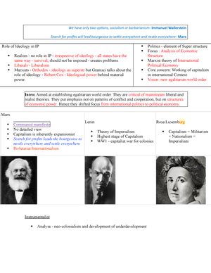 Notes on Equality - Dworkin (Egalitarian liberal) - Equality is a ...