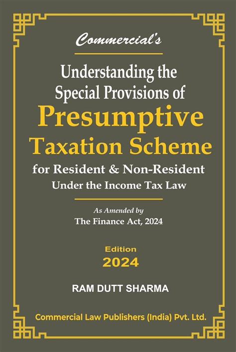 Buy Understanding the Special provisions of Presumptive Taxation Scheme ...