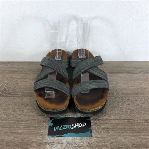 Naot Naomi Leather Gray Slide Sandals Women's size... - Depop