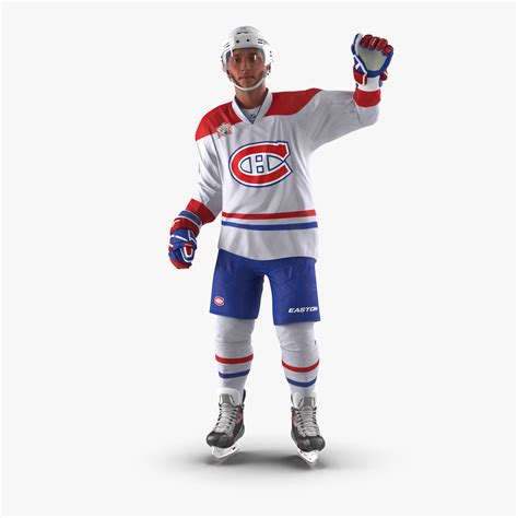 3D Hockey Player Montreal Canadiens Rigged for Maya model | 3D Molier ...