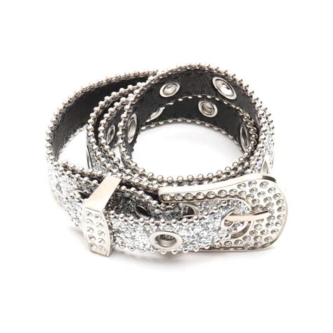 atmos pink Rhinestone Belt SILVER（アトモス ピンク ラインストーン ベルト-シルバー） | atmos ...