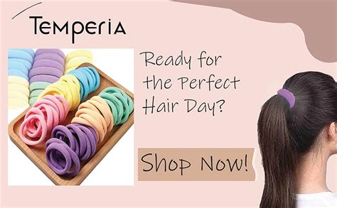 TEMPERIA (30 Pcs) Hair Band for Women & Girls - Ultra Premium Rubber ...