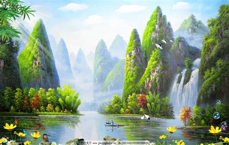 桂林山水风景海报banner背景图片素材免费下载_熊猫办公