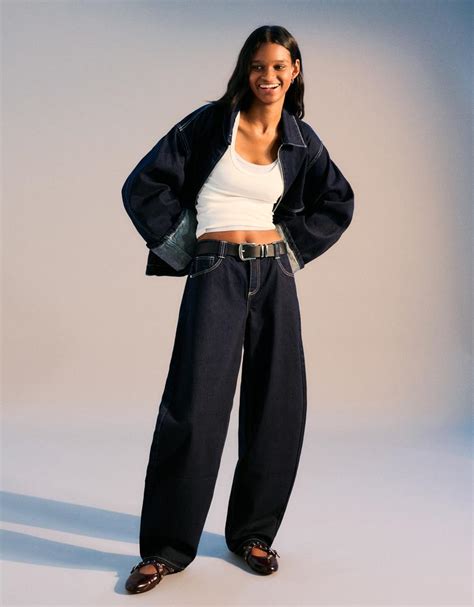 Baggy barrel jeans - Women | Bershka